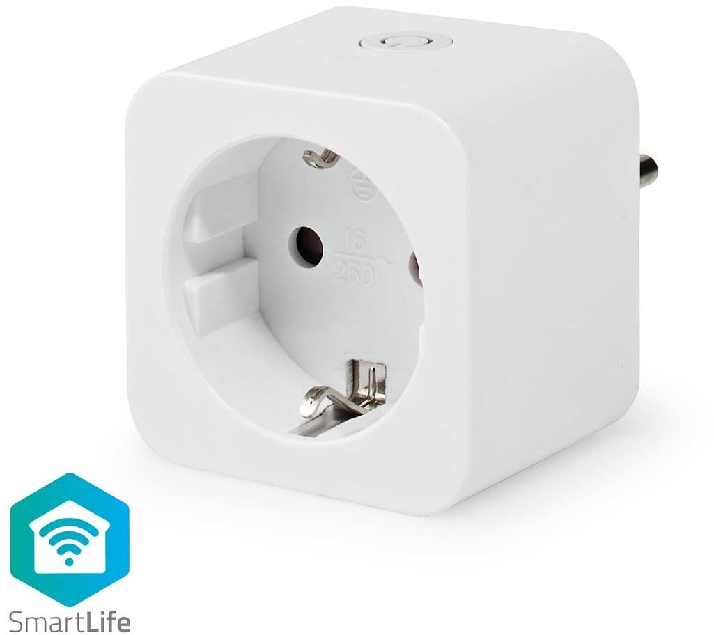 Nedis SmartLife Wi-Fi Mini Smart Plugg med Power Monitor