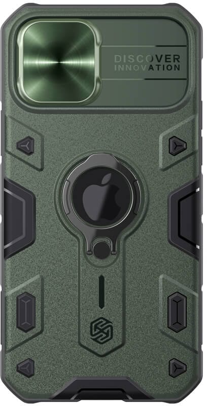 Nillkin Cam-Shield Armor Case (iPhone 12/12 Pro) - Grön