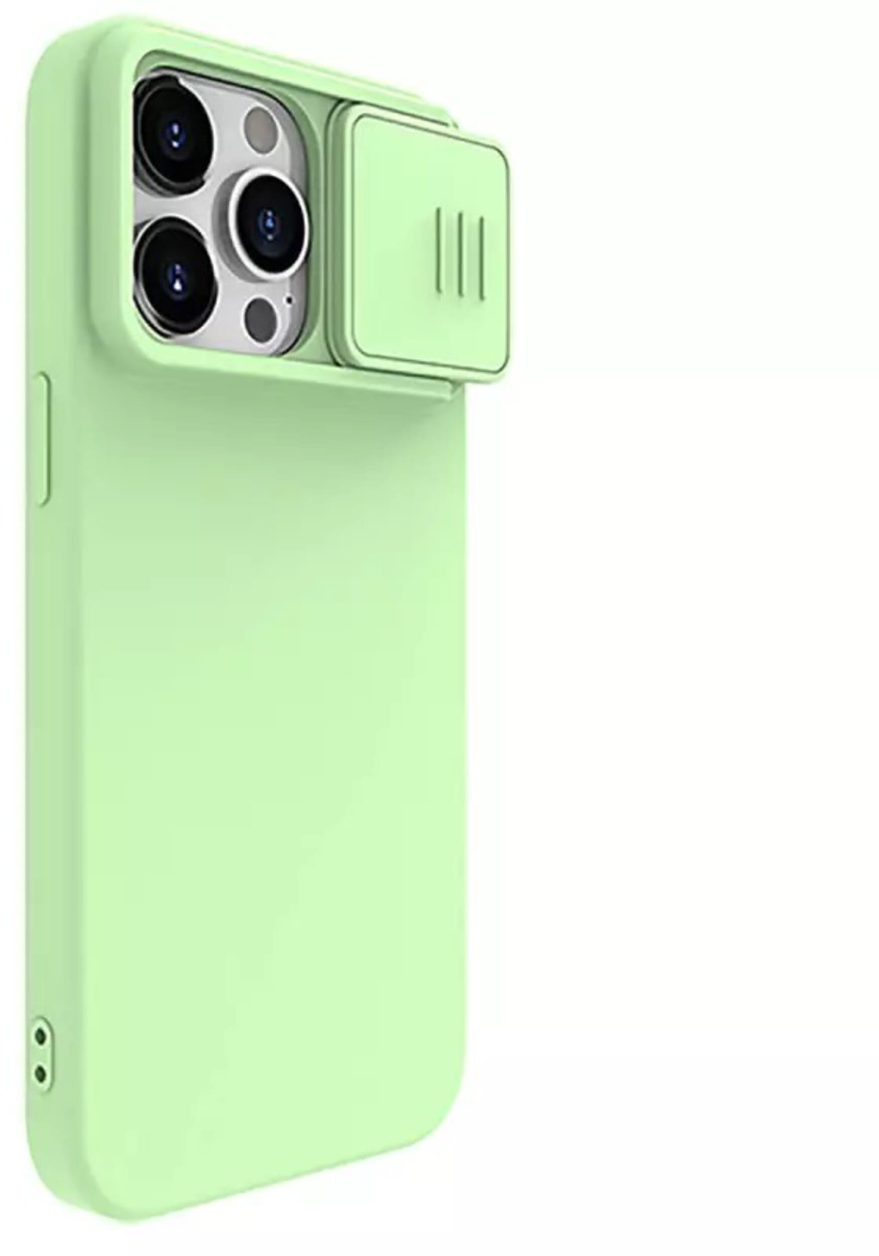 Nillkin CamShield Silikonetui (iPhone 15 Pro Max) - Grønn