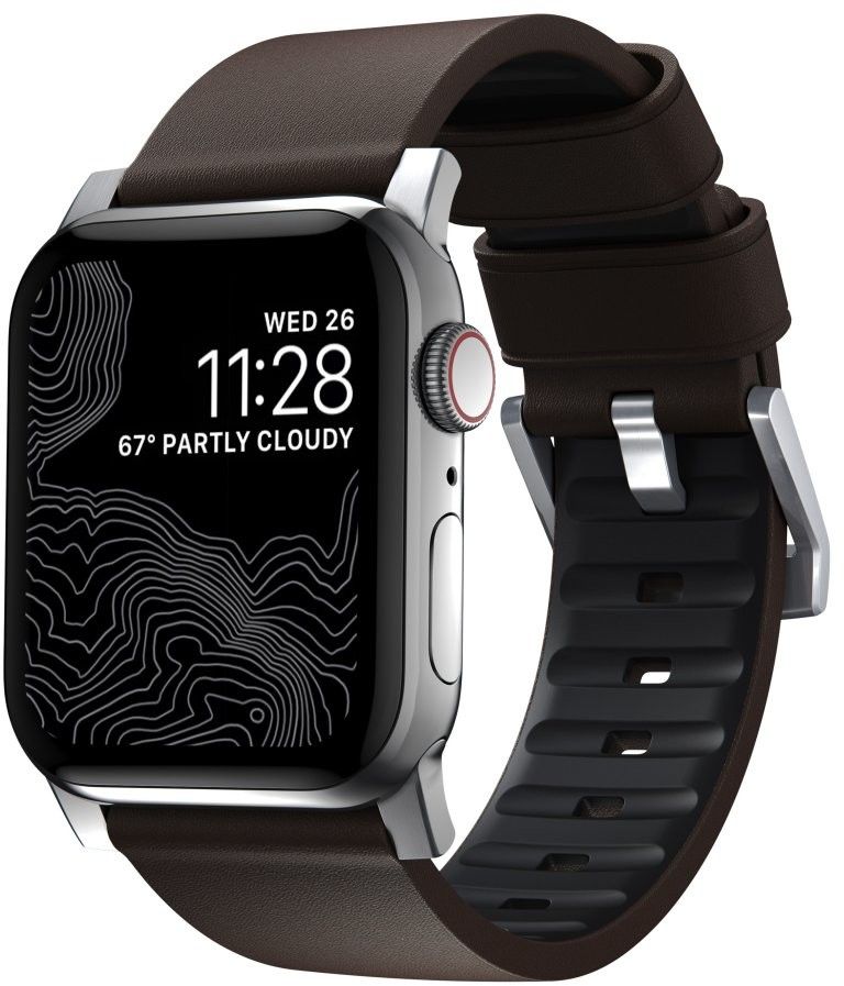 Nomad - Active Strap Pro (Watch 49/46/45/44/42mm) - Brun/silver