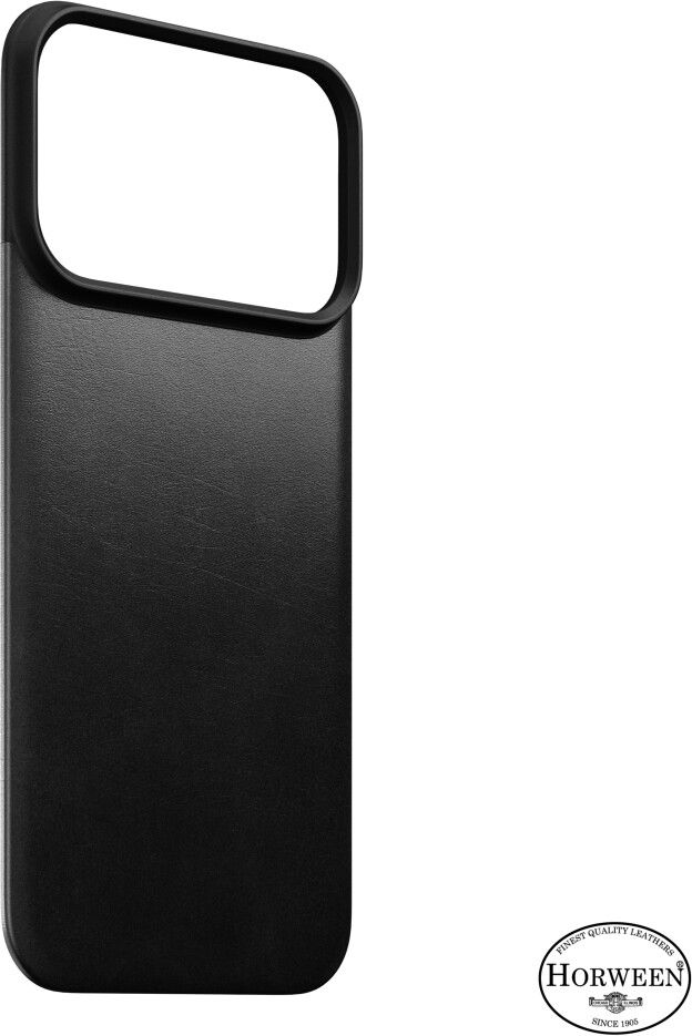 Nomad Magnetic Leather Back (iPhone 17 Pro/18 Pro) - Svart