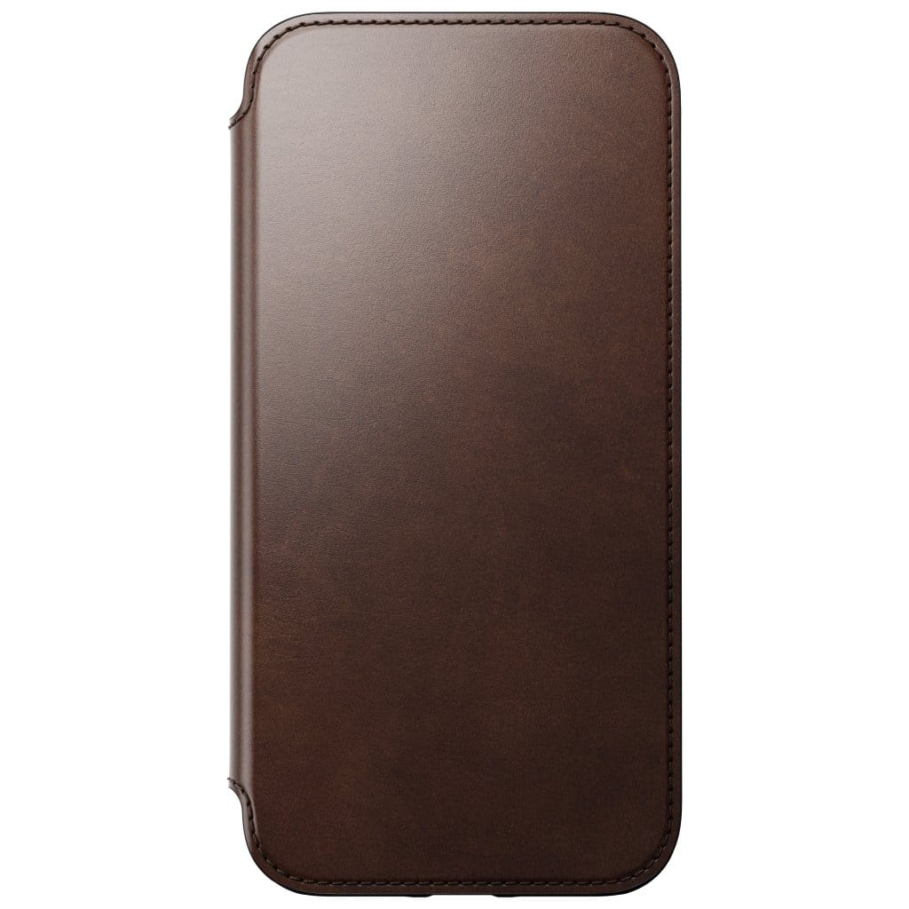Nomad Modern Horween Leather Folio (iPhone 14 Pro Max) - Brun