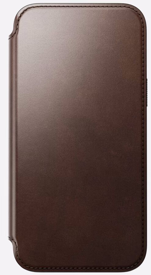 Nomad Modern Horween Leather Folio (iPhone 15 Pro Max) - Mørkebrun