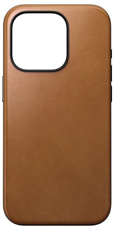 Nomad Modern Leather Case (iPhone 15 Pro) - Ljusbrun