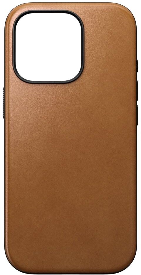 Nomad Modern Lærveske (iPhone 16 Pro) - Lys brun