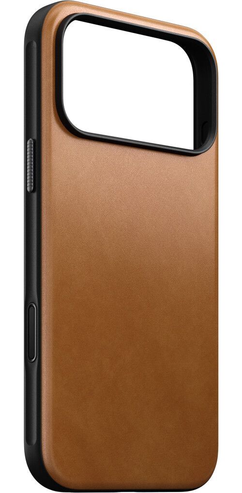 Nomad Modern Leather Case (iPhone 17 Pro/18 Pro) - Ljusbrun