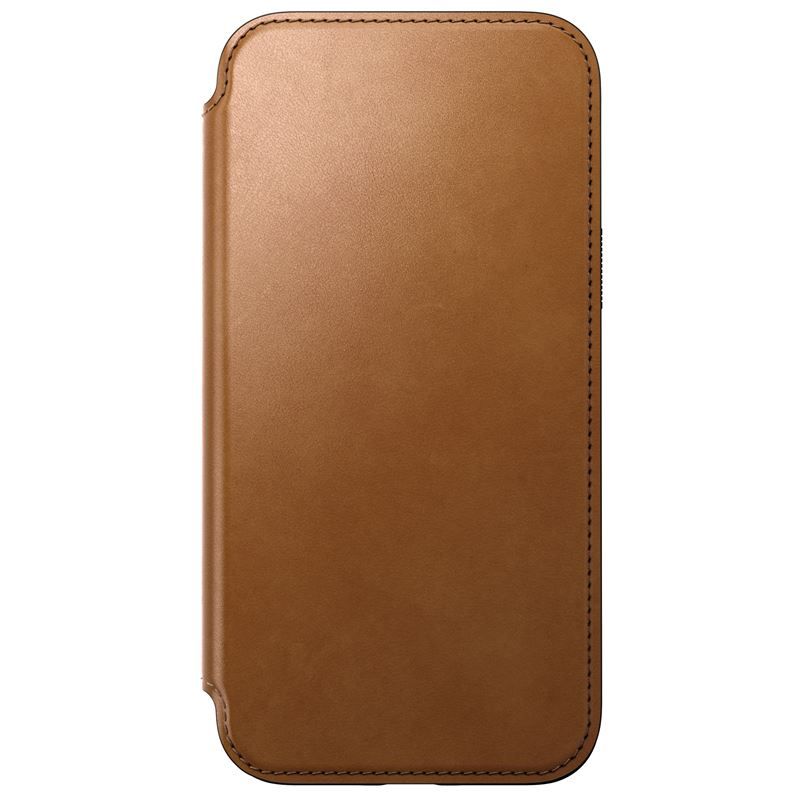 Nomad Modern Leather Folio (iPhone 15 Pro Max) - Ljusbrun