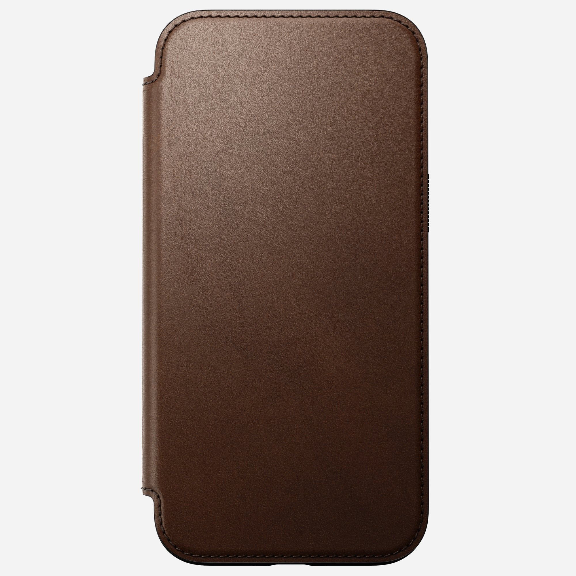 Nomad Modern Leather Folio (iPhone 16 Plus) - Mørk brun