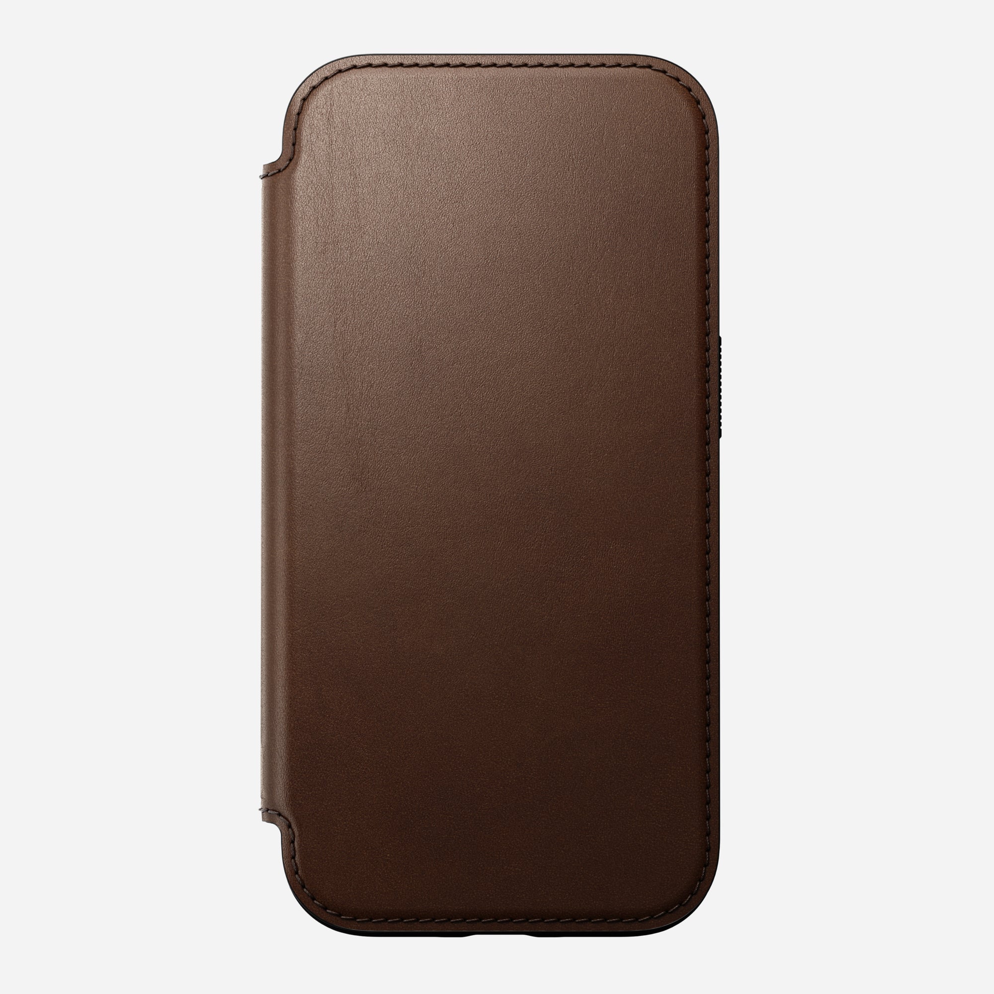 Nomad Modern Leather Folio (iPhone 16) - Mørk brun