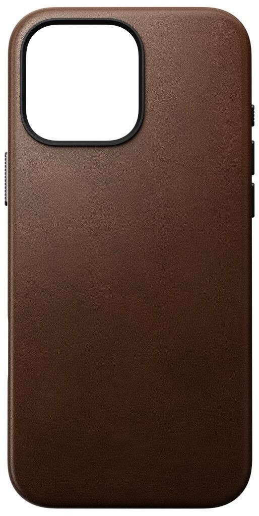 Nomad Traditional Lærveske (iPhone 16 Pro Max) - Mørk brun