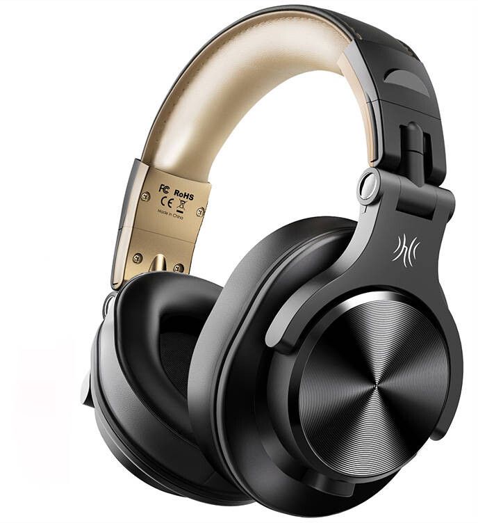 OneOdio Fusion A70 Headphones - Svart/guld