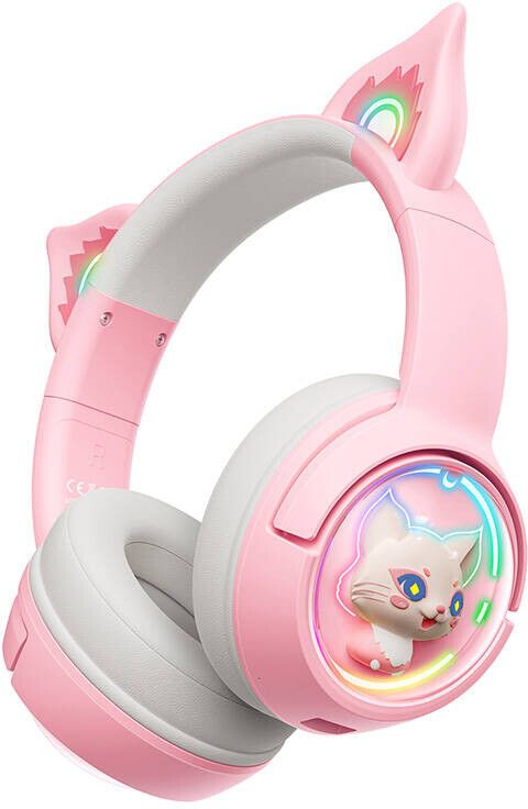 Onikuma B5 spillhodetelefoner - Rosa
