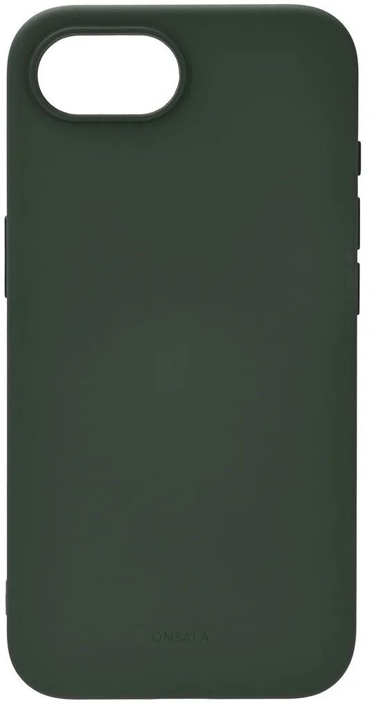 ONSALA Phone Case iPhone 16E Back Silicone Touch MagSerie Olive Green