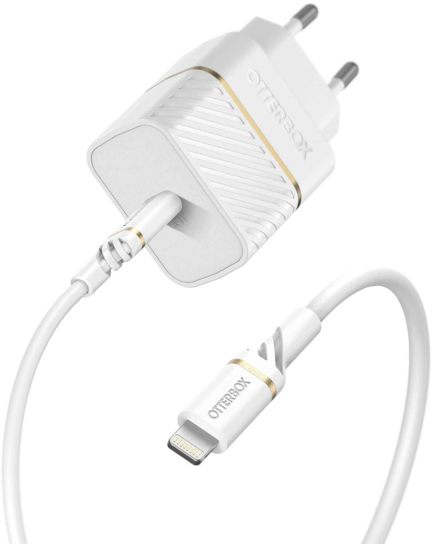 OtterBox EU Vegglader 20W + 1x USB-C til Lightning-kabel