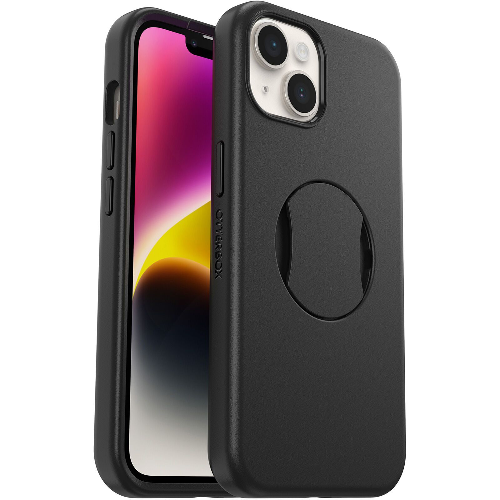 OtterBox OtterGrip Symmetry-deksel (iPhone 14 Plus) - Svart