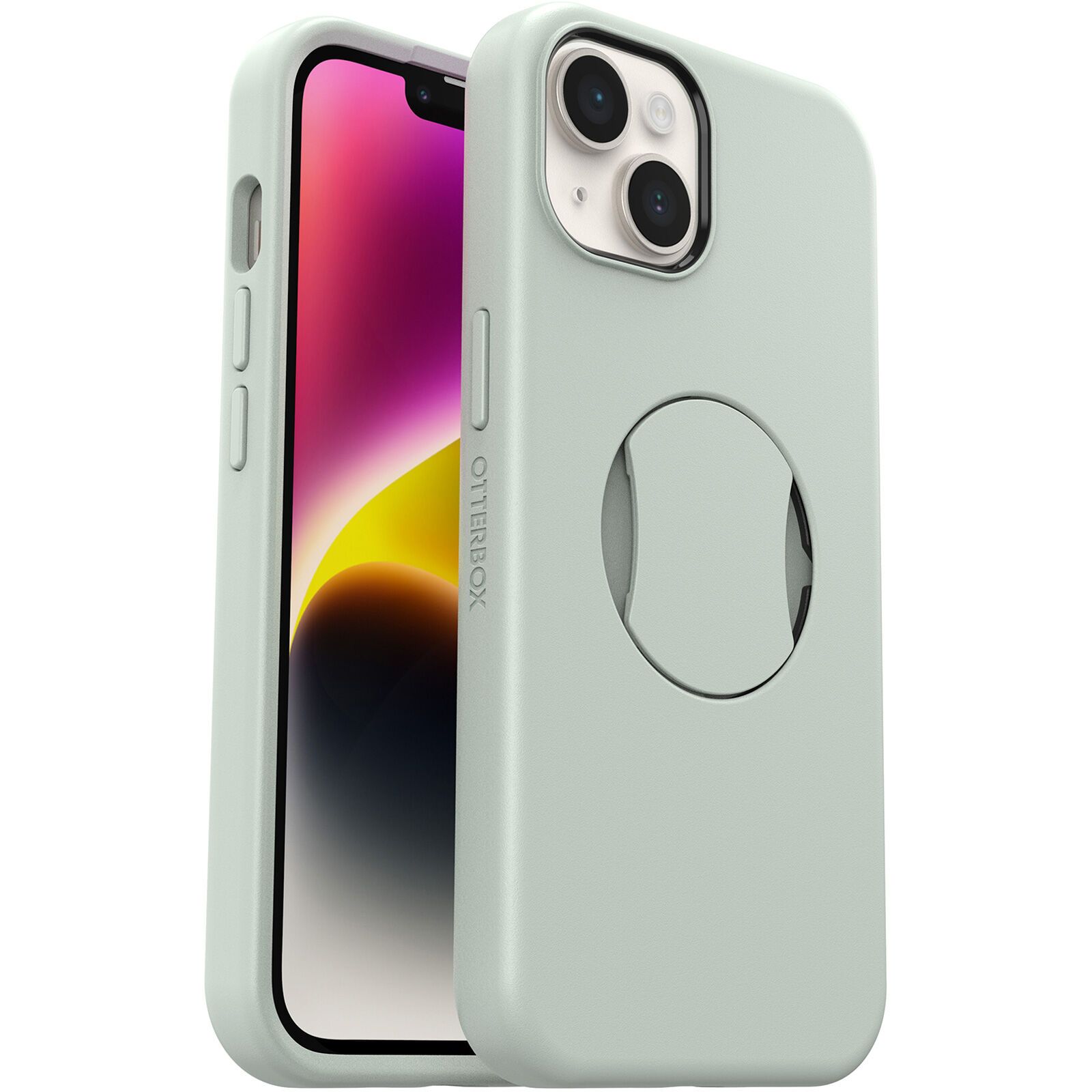 OtterBox OtterGrip Symmetry-deksel (iPhone 14 Plus) - Grønn