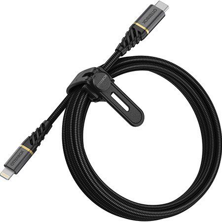 OtterBox Premium Lightning til USB-C-kabel - Svart 2 meter