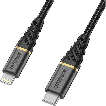 OtterBox Premium Lightning til USB-C-kabel - Svart 1 meter