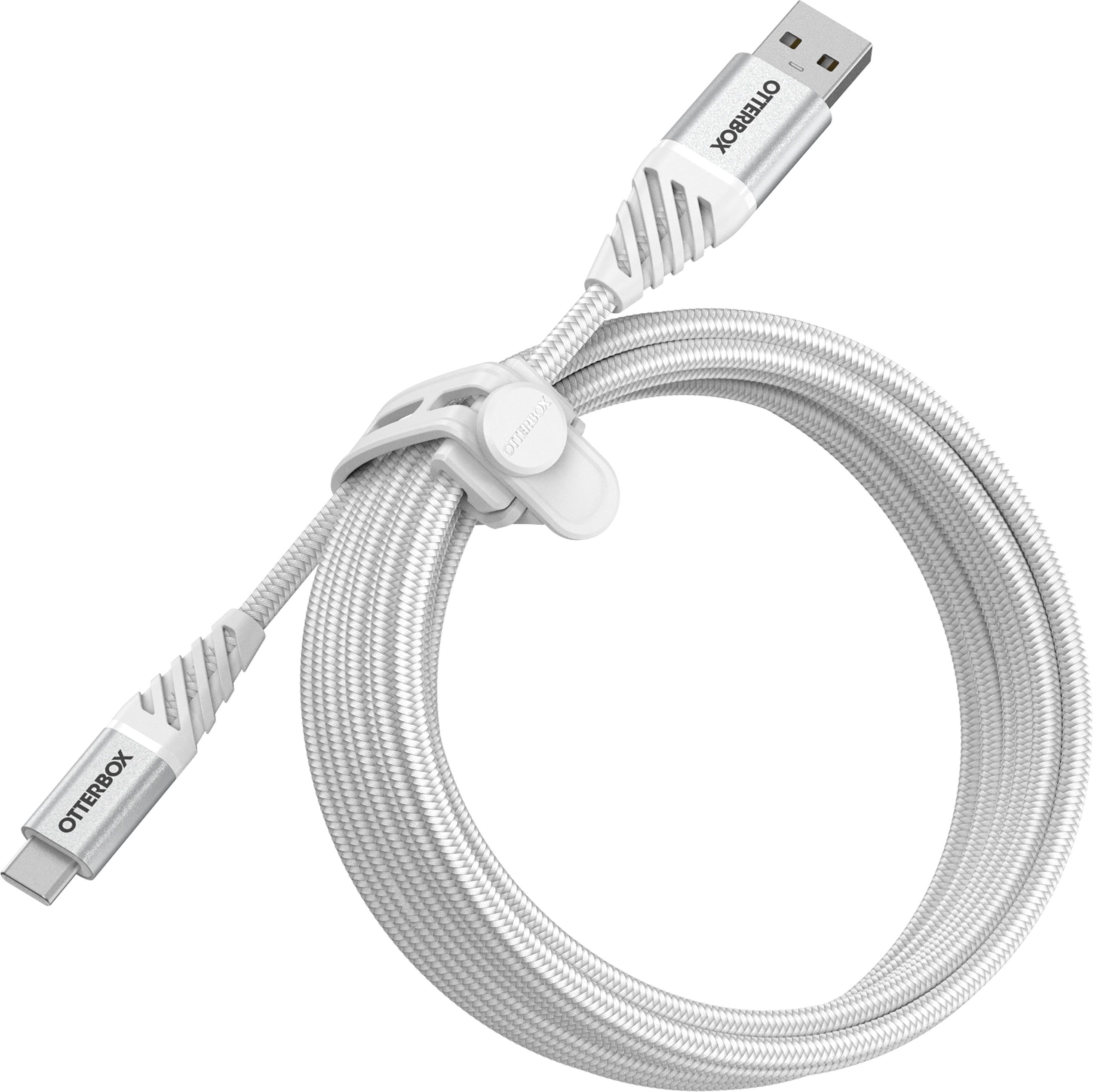 OtterBox Premium USB-A til USB-C-kabel - 3 meter hvit