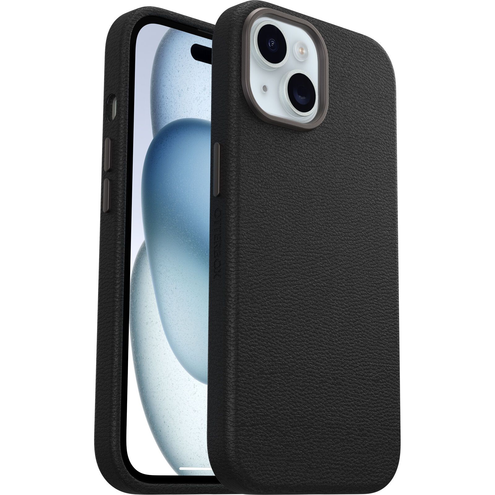 OtterBox Symmetry Cactus Leather MagSafe (iPhone 15/14/13) - Svart