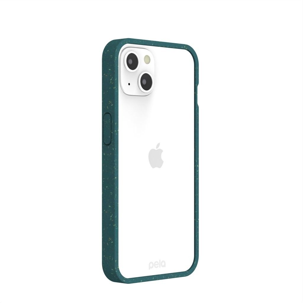 Pela Clear - iPhone 13 case - Green
