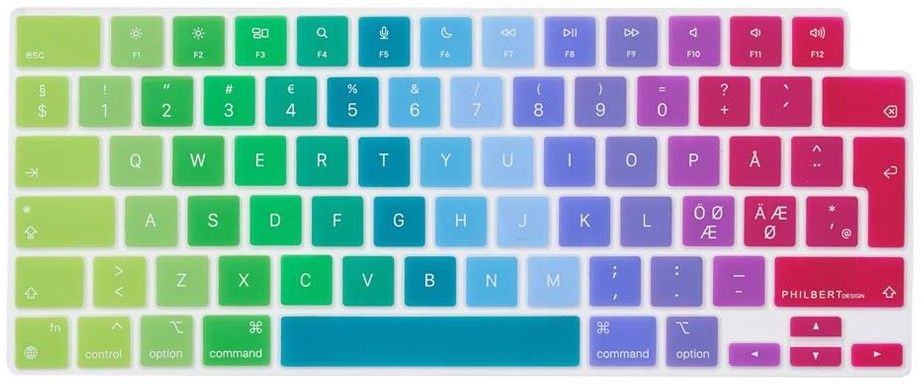 Philbert Keyboard Cover (Macbook Pro 14/16'' (2021)) - Regnbue