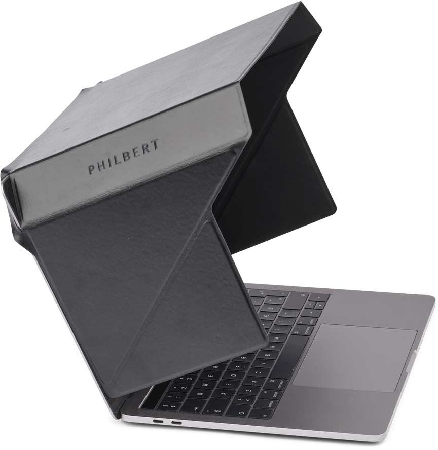 Philbert Ultra Slim Solskjerm og Privacy Hette (12"-14") - Svart