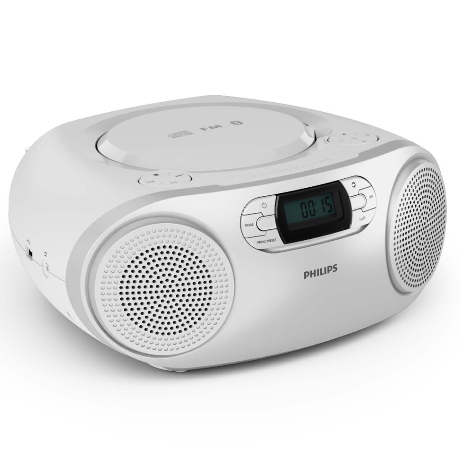 Philips Boombox CD/FM-Radio/USB/Bluetooth - Silver