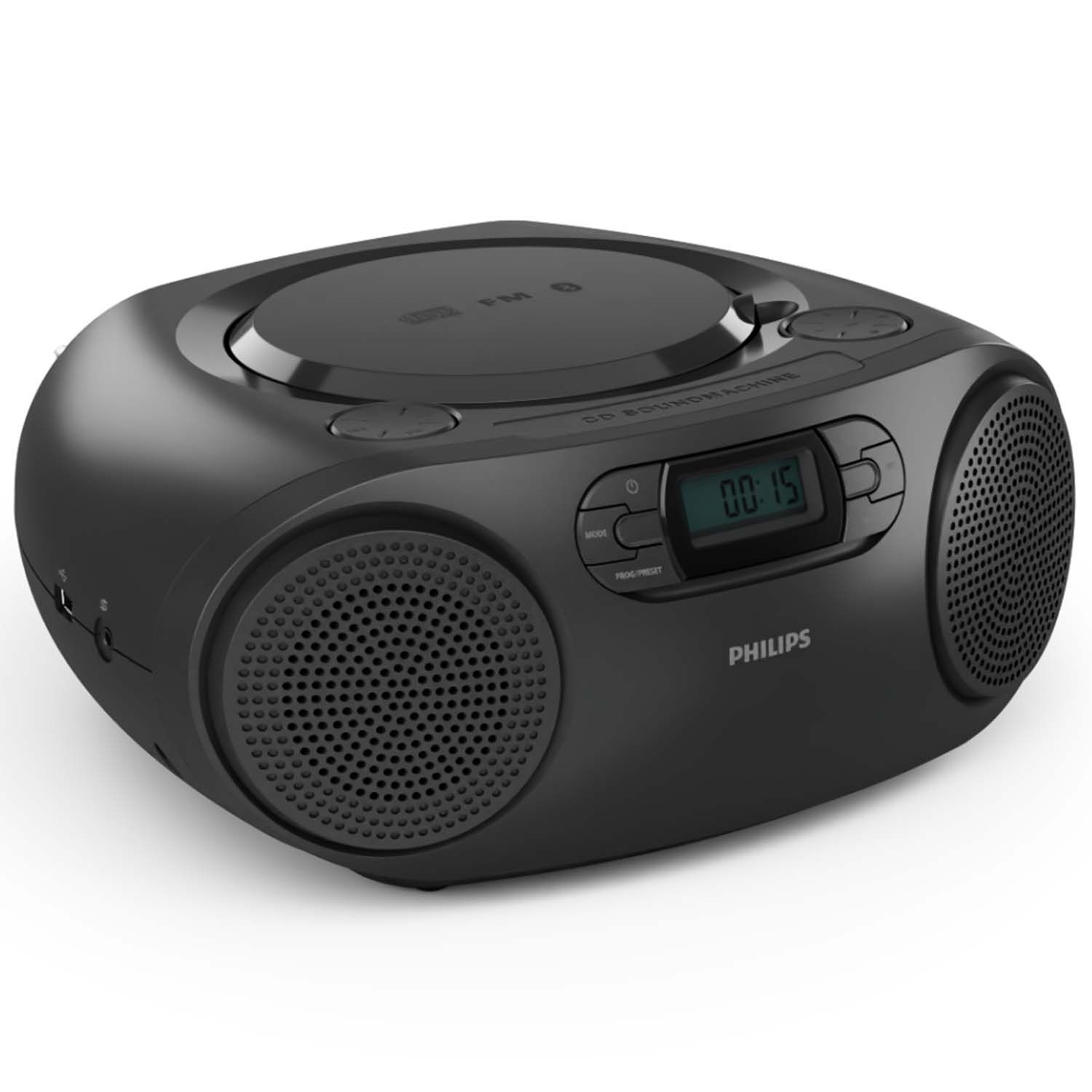Philips Boombox CD/FM-Radio/USB/Bluetooth - Svart