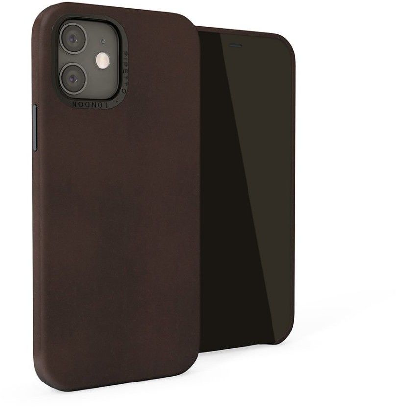 Pipetto Magnetic Leather Case (iPhone 12 mini) - Brun