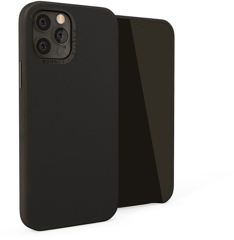 Pipetto Magnetic Leather Case (iPhone 12 Pro Max) - Svart