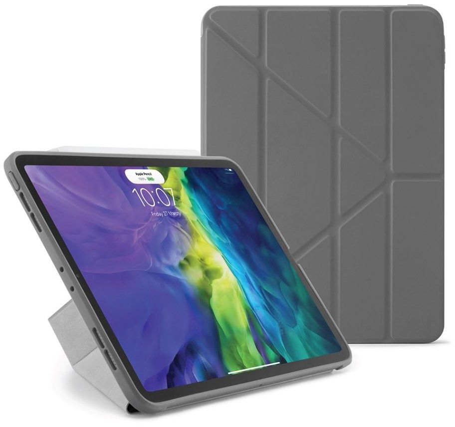 Pipetto Origami Case TPU (iPad Pro 11 (2020)) - Gray