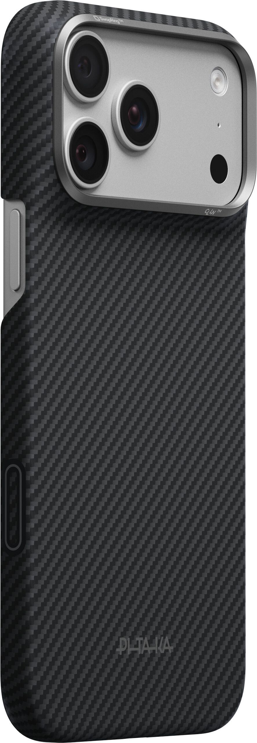 Pitaka Edge Case (iPhone 17 Pro Max/18 Pro Max) - Black/Grey Twill