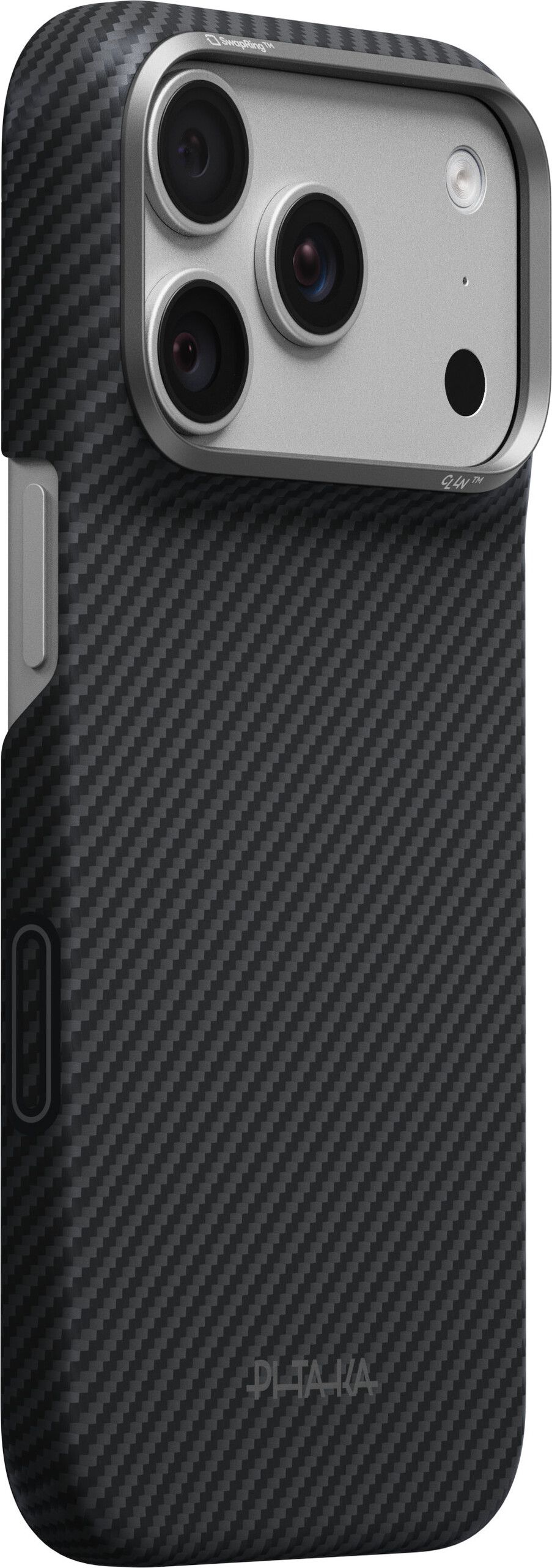 Pitaka Edge Case (iPhone 17 Pro/18 Pro) - Black/Grey Twill