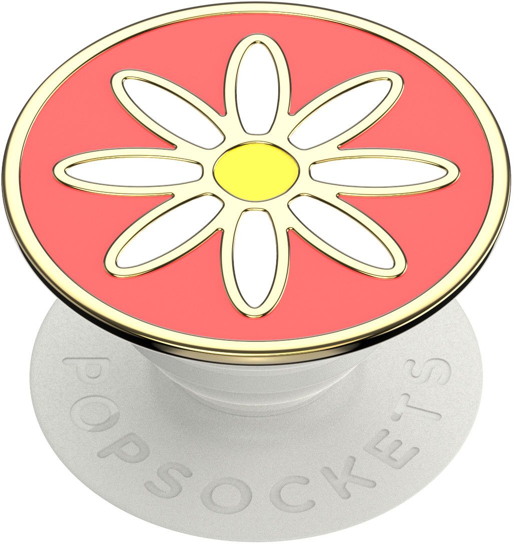PopSockets PopGrip Enamel Premium - Quaint Daisy Coral