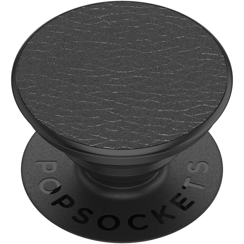 PopSockets Pebbled Vegan Leather Black