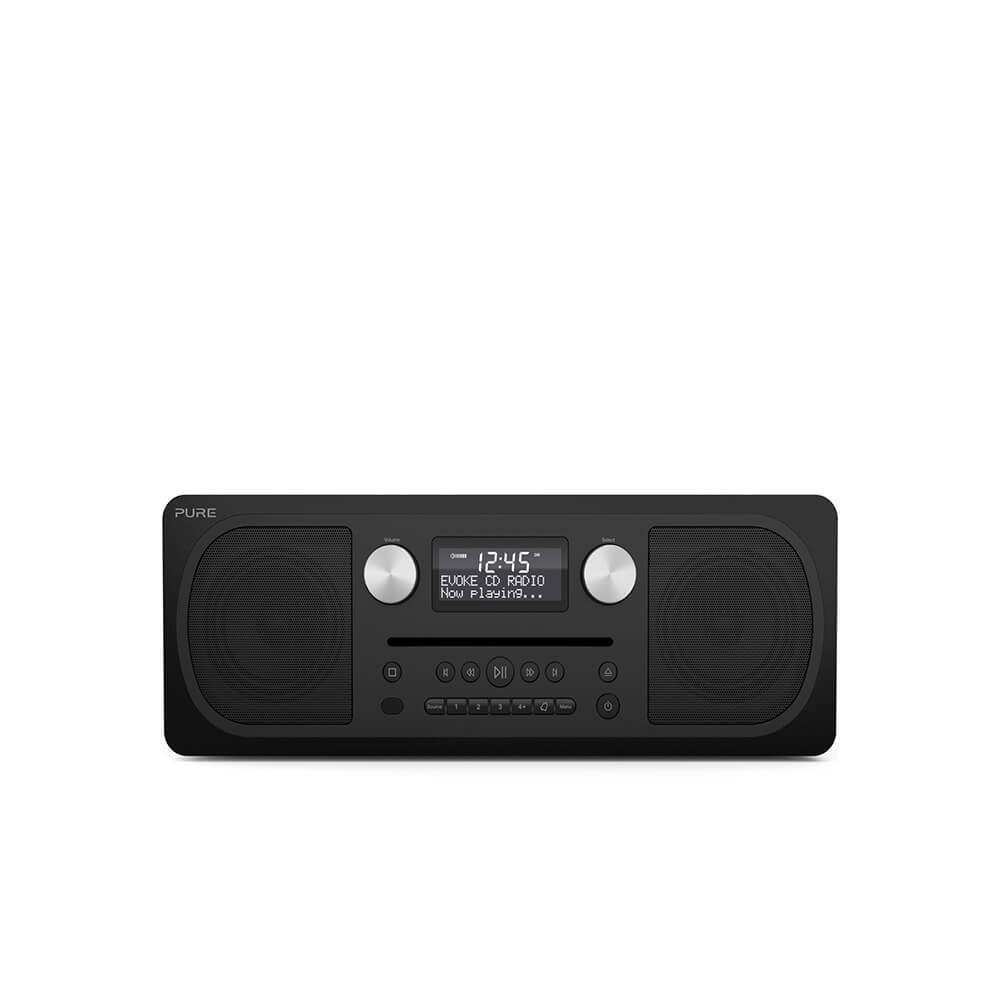 Pure Evoke C-D6, Digitalt, DAB, DAB+, FM, Spiller, CD, CD-R, CD-RW, Front, 20 W
