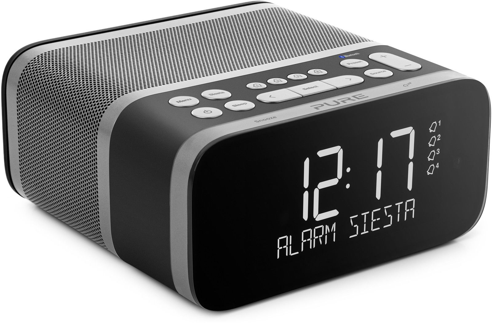 Pure Siesta S6 - Klokkeradio - uten operativsystem - grafitt