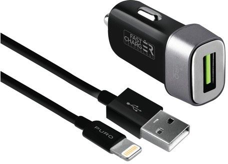 Puro Billaddare 12W 1USB A Lightning billaddare iPhone Puro Billaddare 12W 1USB A Lightning billaddare iPhone
