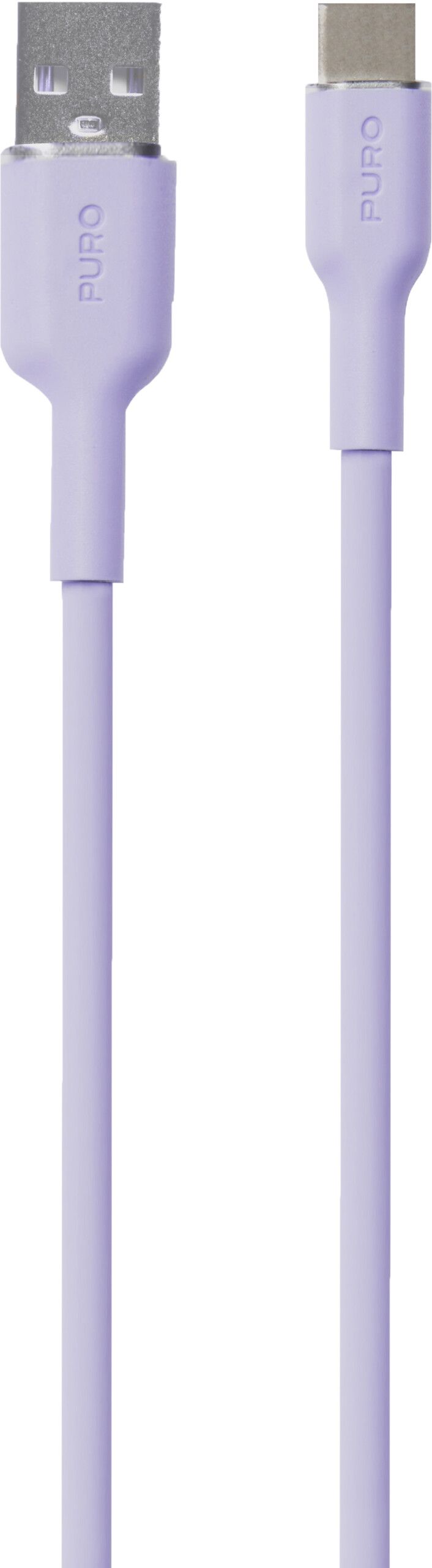 Puro Icon myk kabel USB-A til USB-C - Lila