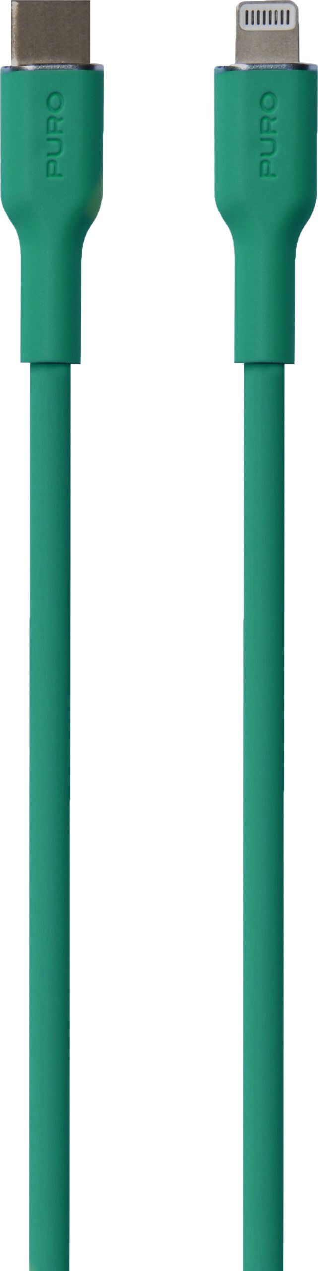 Puro Icon Soft Cable USB-C To Lightning - Grønn