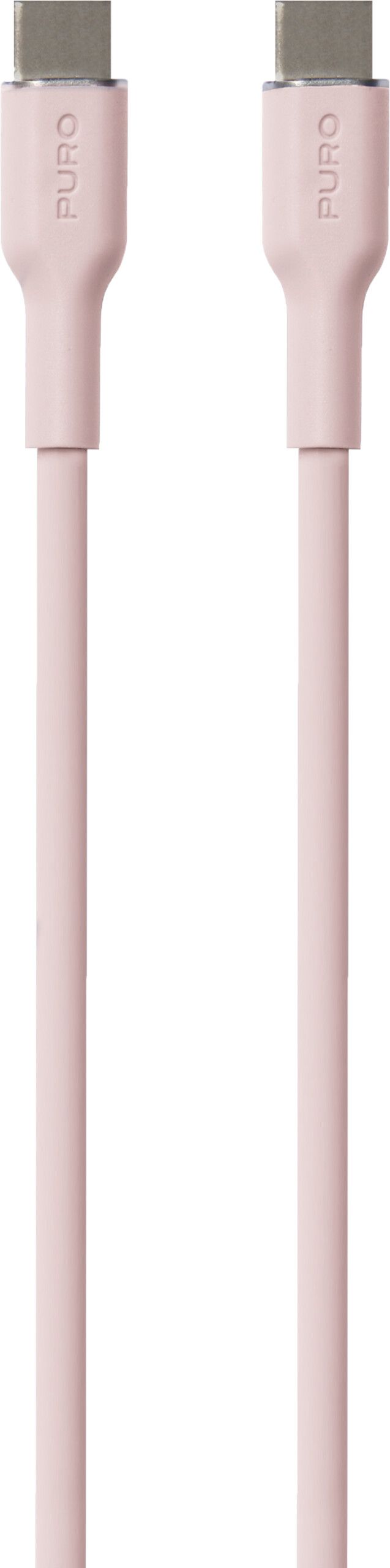 Puro Icon myk kabel USB-C til USB-C - Rosa