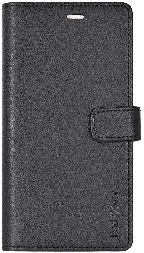 Radicover Phone Case Samsung S25 5G Flipcover Anti Radi RFID 3 Card Black PU