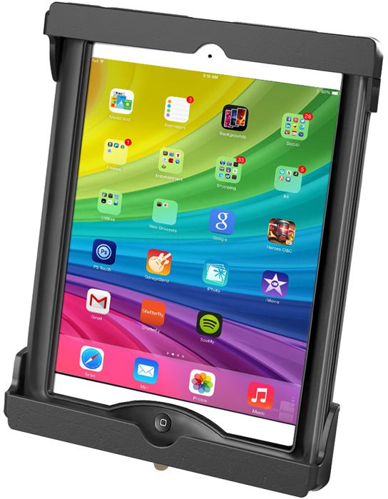 RAM Mount - Holder med lås og skrumontering (iPad)