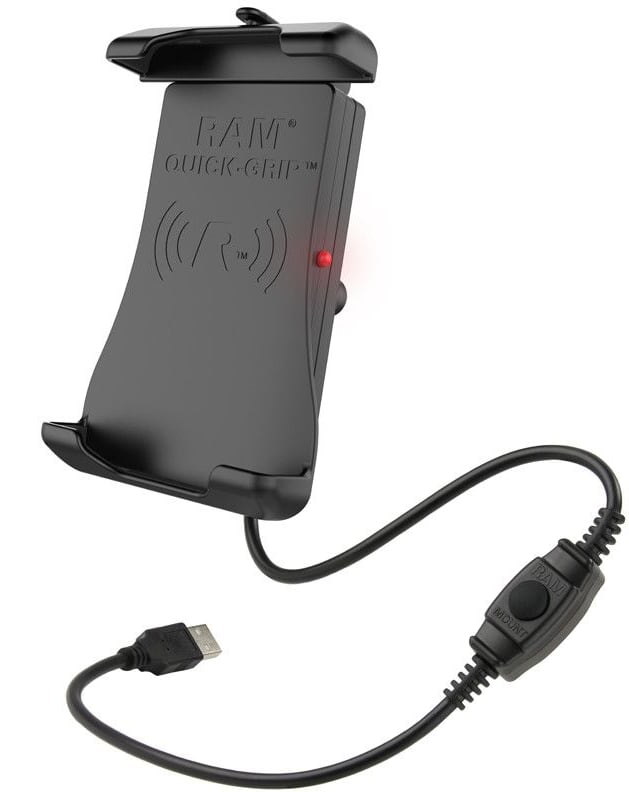 RAM Mount Quick-Grip vanntett trådløs ladeholder (iPhone)