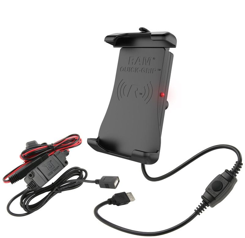 RAM Mount Quick-Grip vanntett trådløs ladeholder med lader