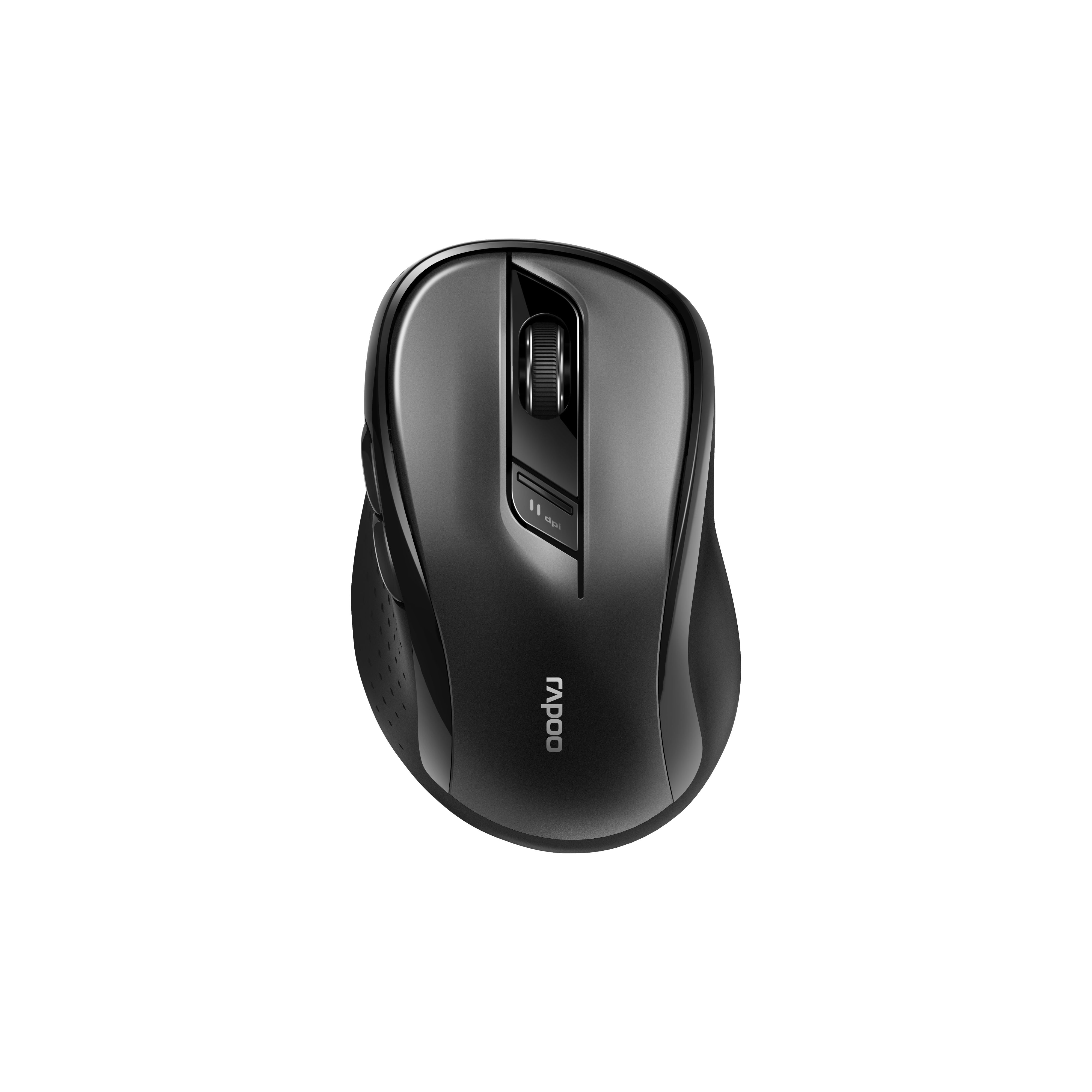 Rapoo M500 Trendy trådløs multi-modus mus - Svart