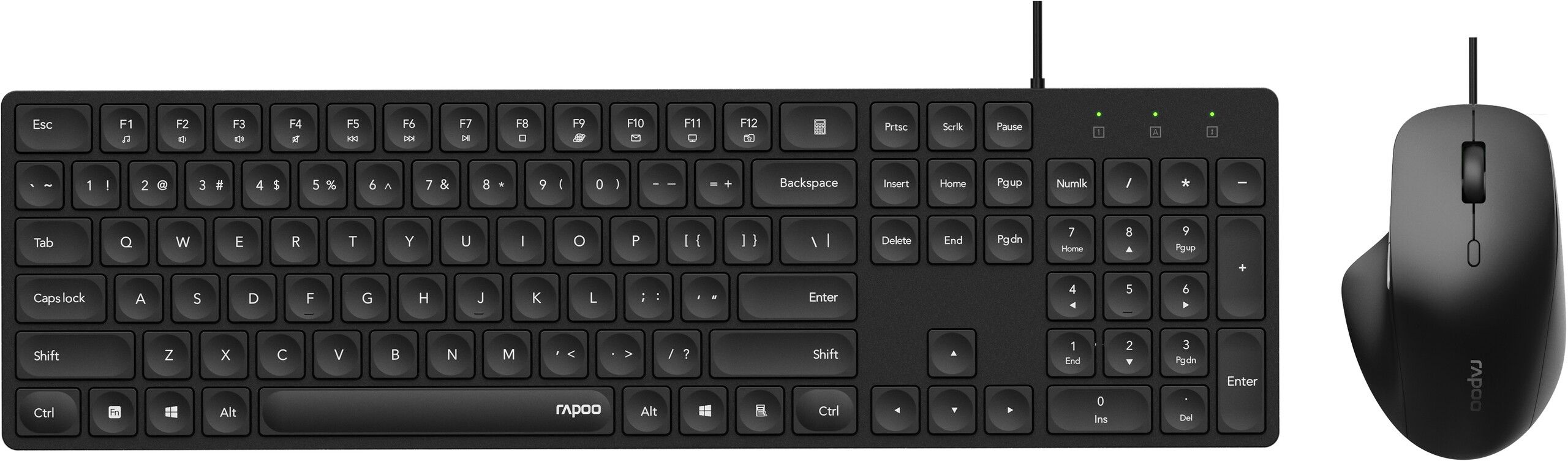 Rapoo NX8020 tastatur og mus sett