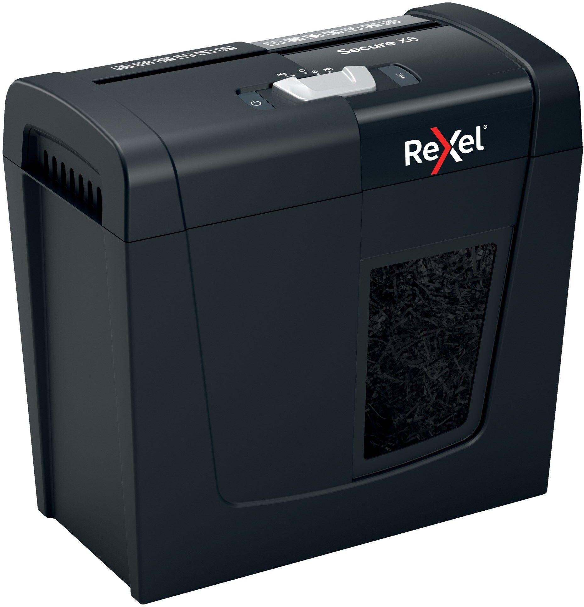 Rexel Makuleringsmaskin Secure X6, krysskutt P4 (sort)