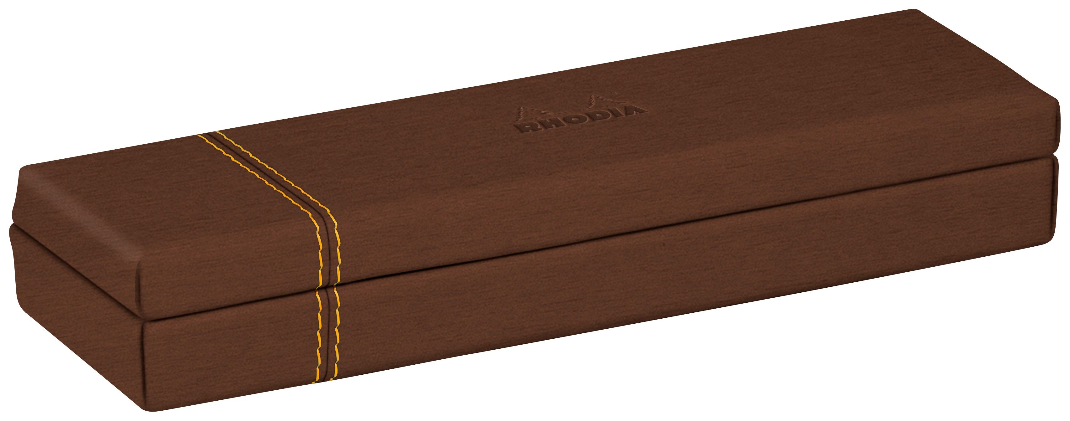 Rhodia rama blyantboks skinn - Bronse